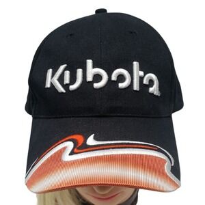 Kubota  Hat‎ Cap Strapback Adjustable Adult K Products Black